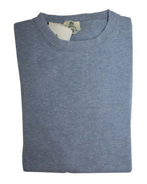 Luigi Borrelli T-Shirt Blue Mesh Design