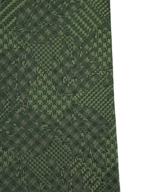 Givenchy Tie Green Tonal Patchwork Pattern