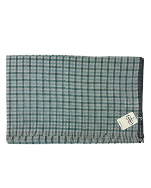Agnona Scarf Aqua Gray