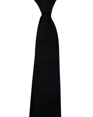 Armani Tie Solid Black Design