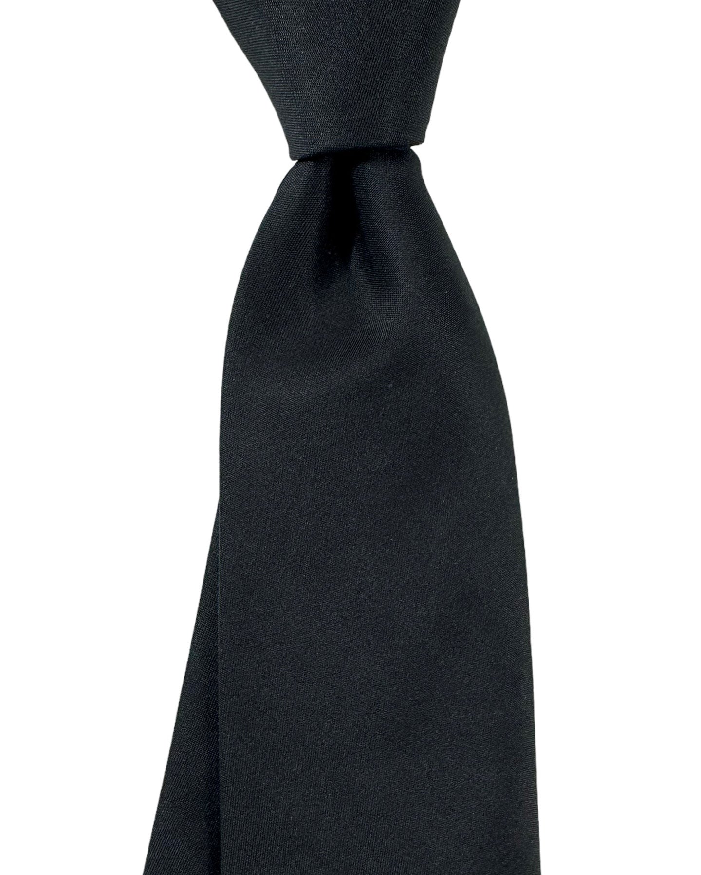 Armani Silk Tie Black Solid Armani Collezioni