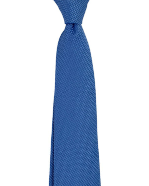 Armani Tie Blue Pattern - Cotton Silk