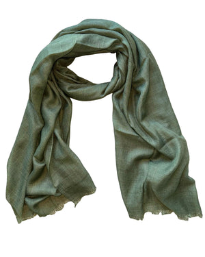 Cesare Attolini Scarf Forest Green - Cashmere Silk