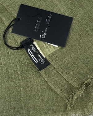 Cesare Attolini Scarf Forest Green - Cashmere Silk