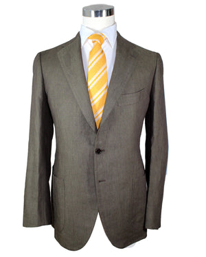 Genuine Attolini Suit Brown Linen