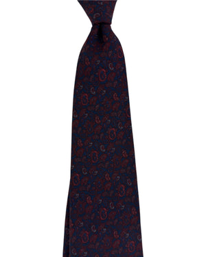 Cesare Attolini Wool Tie Paisley