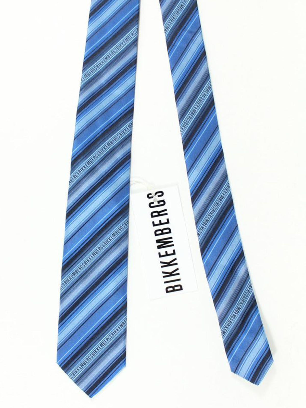Bikkembergs Tie Blue Stripes Design