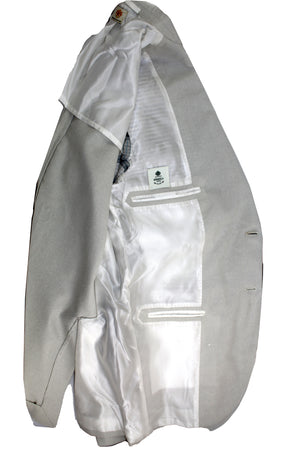 Luigi Borrelli Sport Coat Light Gray - Peak Lapel EU 50/ US 40 - Linen Silk Cotton