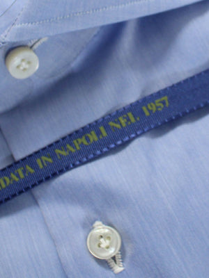 Luigi Borrelli Dress Shirt ROYAL COLLECTION Blue Design