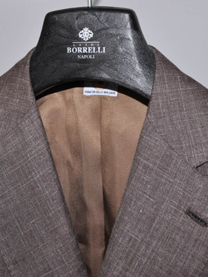 Luigi Borrelli Sport Coat Brown Gray Linen Silk