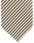 Luigi Borrelli Silk Tie Taupe Silver Stripes