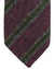 Luigi Borrelli Unlined Tie Bordeaux Gray Stripes Design