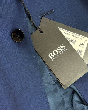 Hugo Boss Sport Coat Dark Blue - Slim Fit Wool Blazer EU 54 / US 44 L