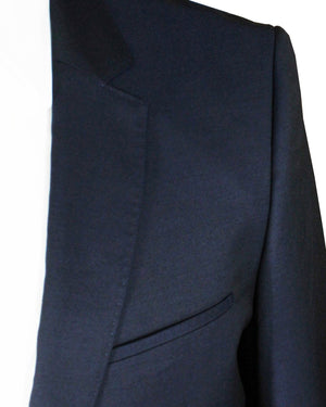 Hugo Boss Sport Coat Dark Blue - Virgin Wool Blazer EU 46 / US 36 R Slim Fit