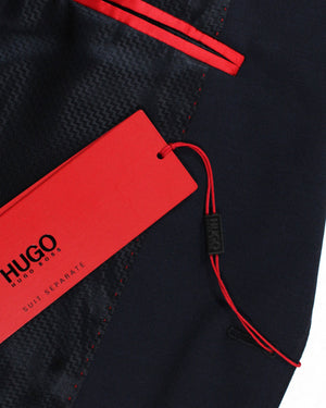 Hugo Boss Sport Coat Dark Blue - Virgin Wool Blazer EU 48 / US 38 L Slim Fit