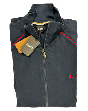 Hugo Boss Full Zip Men Track Jacket Dark Blue S SALE