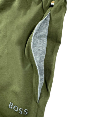 Hugo Boss Lounge Jogger Military Green Logo M Loungewear Sweatpants