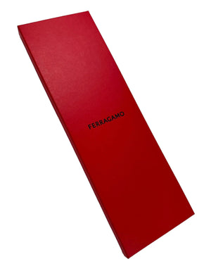 Salvatore Ferragamo Tie Red Seal Gancini Pattern