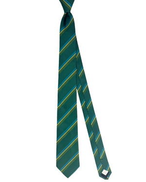 Burberry Tie Green Stripes Design