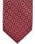 Canali Silk Tie Red Geometric Pattern