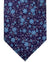 Canali Silk Tie Purple Blue Floral Pattern - Classic Italian