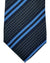 Canali Silk Tie Navy Gray Blue Stripes