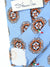 Stefano Cau Tie Blue Floral Medallion Unlined Necktie FINAL SALE