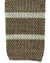 Brunello Cucinelli Square End Knitted Tie Taupe Tan Horizontal Stripes