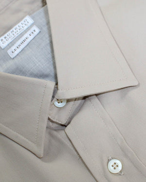 Brunello Cucinelli Shirt Khaki Western XL - Slim Fit SALE