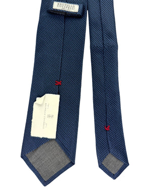 Brunello Cucinelli Silk Tie Dark Blue