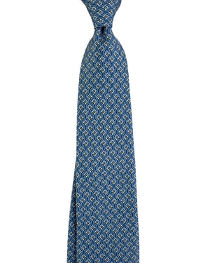 Ferragamo Tie Blue Gancini