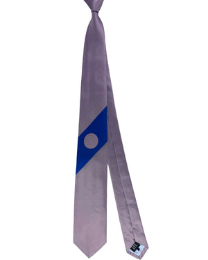 Gene Meyer Tie Gray Royal Blue Dot SALE