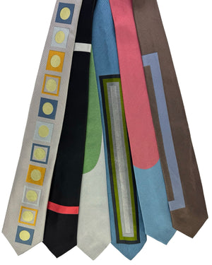 Gene Meyer Ties - 6 Pack Colorful Neckwear FINAL SALE
