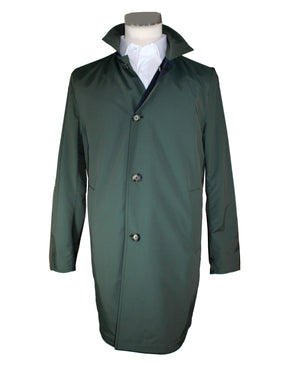Kired Jacket Reversible Green Rain Coat