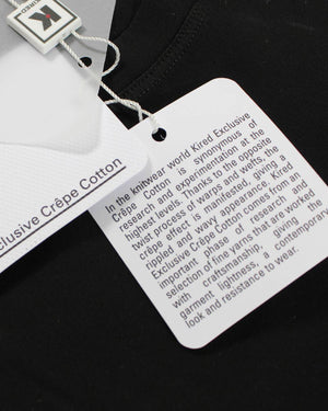 Kired Kiton T-Shirt Black Crêpe Cotton EU 48/ S SALE