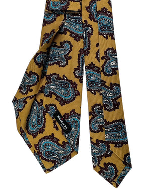 Kiton Sevenfold Tie Brown