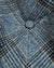 Kiton Flat Cap Cashmere Wool Blue Black Plaid Form Beret
