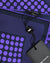 Kiton Silk Pocket Square Purple Polka Dots
