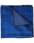Kiton Silk Pocket Square Blue Houndstooth