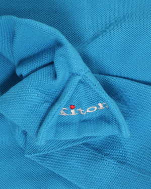 Kiton Polo Shirt Aqua Blue EU 60 / 4XL