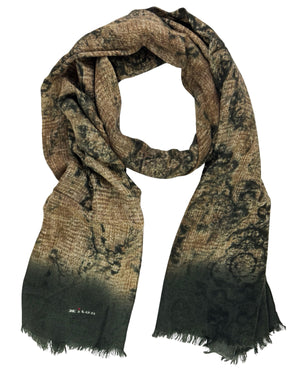Kiton Scarf Brown Black Design - Men Collection