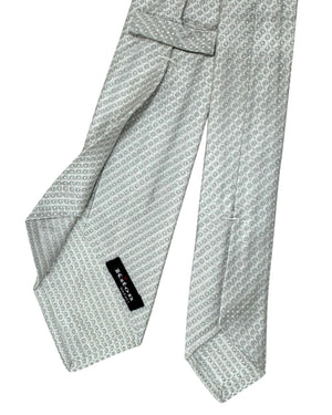 Kiton Sevenfold Tie Silver Design