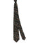 Kiton Silk Tie Dark Brown Herringbone Stripes Design - Sevenfold Necktie