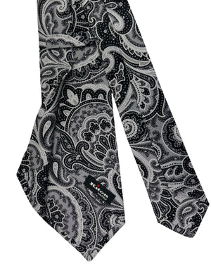 Kiton Sevenfold Tie Gray Ornamental