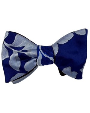 Le Noeud Papillon Bow Tie Royal Blue Design - Silk Self Tie Bow