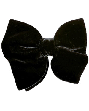 Le Noeud Papillon Dark Brown Velvet Bow Tie - Extra Large Pre-Tied Bow