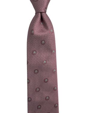 Missoni Tie Pink Silver Polka Dots