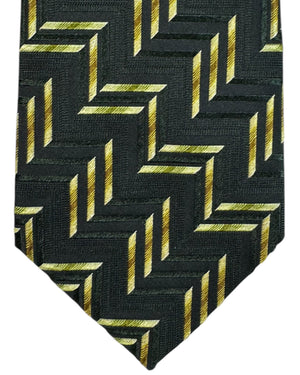 Missoni Silk Tie Green Herringbone Men Designer Necktie