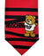 Moschino Tie Red Black Toy Bear Design