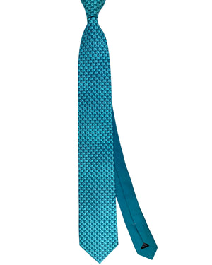 Thomas Pink Tie Aqua Elephant